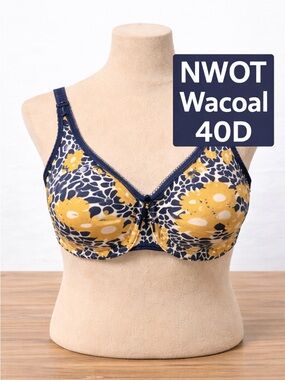 Wacoal 40D Floral Underwire Bra NWOT